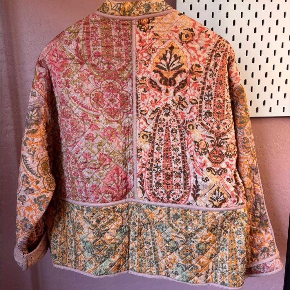 Zara Women's Quilted Patchwork Jacket - image 3